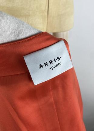 Жіноча куртка akris punto cotton orange zip jacket size 128 фото