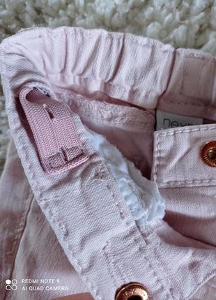 Дитячі рожеві штани next в ідеальному стані без дефектів8 фото