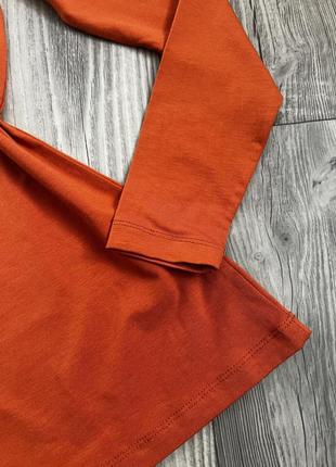 Лонгслив базовый терракот лодочка 8
