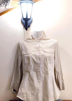 Блуза-рубашка от benetton, хлопок, р.,s1 фото