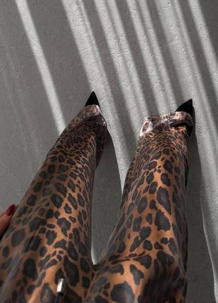 Шикарные леопардовые брюки4 фото