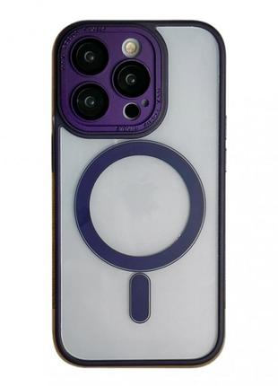 Protective camera clear case with magsafe — iphone 13 pro max — deep purple