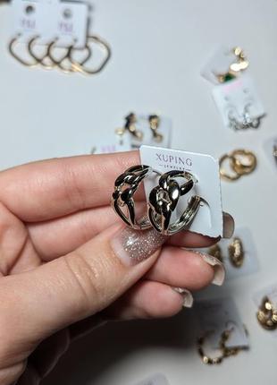 Сережки медзолото