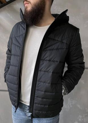 Мужская куртка, ветровка на синтепоне, водоотталкивающий материал, размеры 46,48,50,52,54,56,583 фото