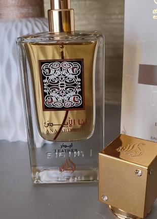 Lattafa perfumes ana abiyedh leather, 60ml3 фото