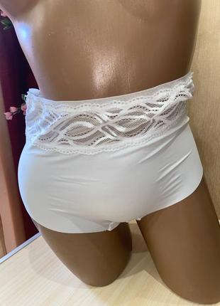 Женские трусики с гипюром высокая посадка marks&spencer uk42