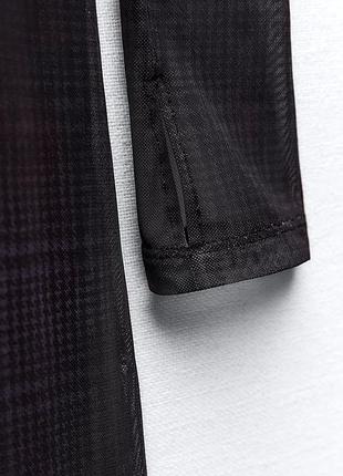 Максі сукня, плаття чохол в сіточку, клітинку zara