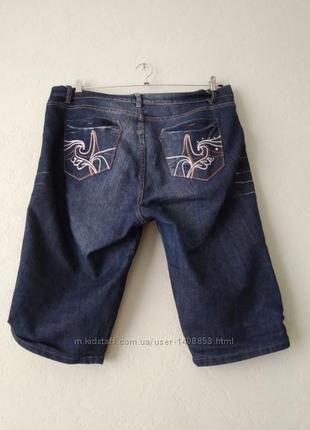 Класні джинсові шорти до колін батал2 фото