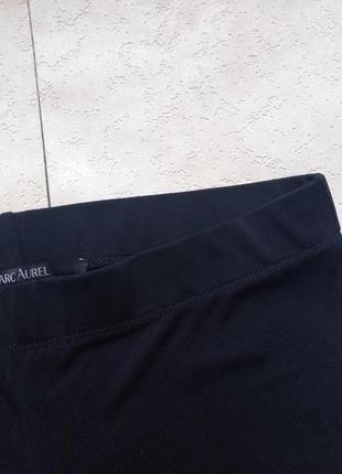 Брендовые черные штаны клеш с высокой талией marc aurel, 12 размер.7 фото