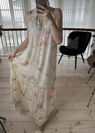 Шифонова сукня в пастельних тонах3 фото