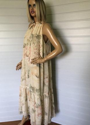 Шифонова сукня в пастельних тонах7 фото