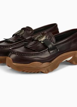 Шикарные кожаные лофер puma x palomo nitefox loafers7 фото