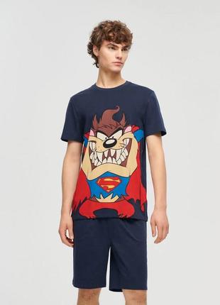 Качественный пижамный комплект house лимитированной серии taz mania, новый, размеры l, xl, xxl