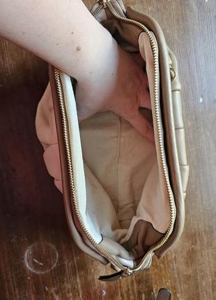 Шкіряна сумка клатч uterque двокольорова