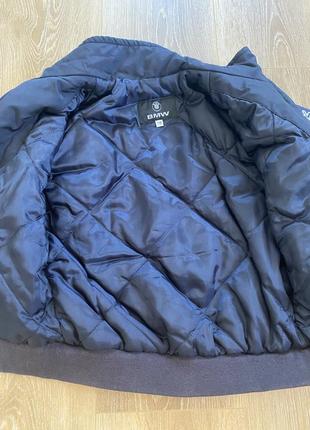 Куртка осенняя для мальчика на рост 116, темно-синего цвета5 фото