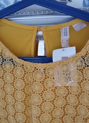Новый кружевной топ кроше h&m  новая блуза вязаное кружево crochet4 фото