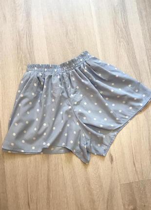 Нові літні шорти в горох нові шорти на резинці в горошок denim co s/m
