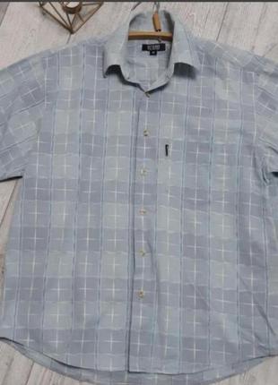 Рубашка сорочка мужская натуральная ткань коттон короткий рукав  р 46-484 фото