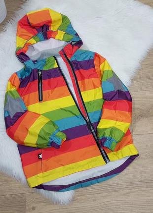 Красочная демисезонная куртка на 6-7 лет3 фото