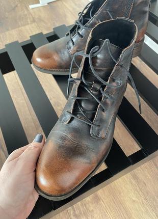 Кожаные ботинки тимберленд3 фото