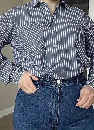 Рубашка в полоску colin's размер s
