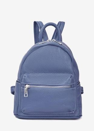 Рюкзак женский кожаный фиолетовый3 фото