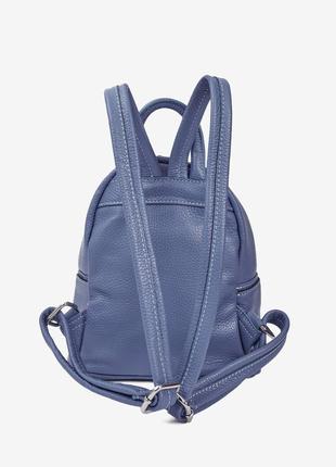 Рюкзак женский кожаный фиолетовый2 фото