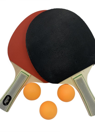 Набір для настільного тенісу "cima" ne-cm-7 (2 ракетки, 3 кульки)1 фото