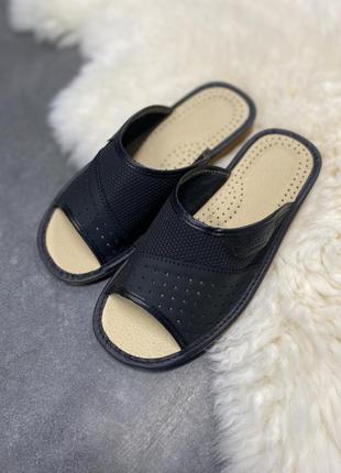 Кожаные тапочки, открытые и закрытые, polmar польша