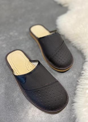 Кожаные тапочки, открытые и закрытые, polmar польша