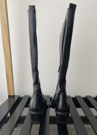 Helmut lang высокие черные ковбойские сапоги ботинки с металлическим носом3 фото