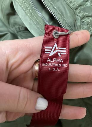 Куртка-бомбер alpha industries (двусторонняя)3 фото