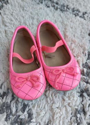 Балетки, туфли на девочке children ́s place розовые1 фото