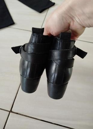Кожаные ботинки казаки9 фото