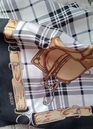 Платок шелк в стиле burberry4 фото