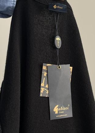 Gabicci wool cardigan italy черный кардиган шерсть премиум теплый стильный минимализм интересный итальялия изысканный новый оригинал2 фото