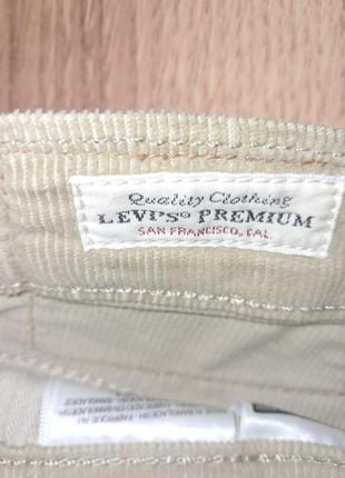 Чоловічі бежеві вільветові штани levis оригінал10 фото