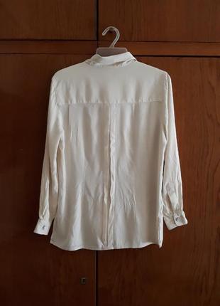 Шёлковая блузка, рубашка  с длинными рукавами2 фото