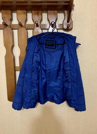 Синяя куртка | легкий пуховик yessica4 фото
