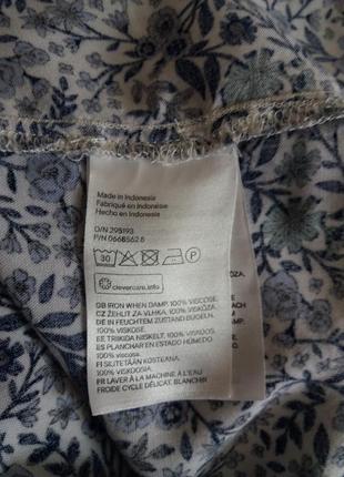 Платье с вискозы с завязками на рукавах h&m 12 ( l )7 фото