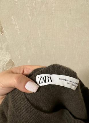 Шерстяной свитер в от zara с асимметричным низом😍7 фото