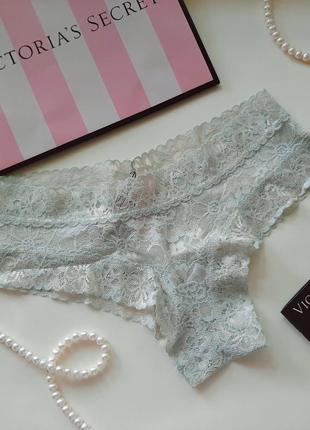 Трусики чики floral lace cheeky panty victoria's secret, виктория сикрет