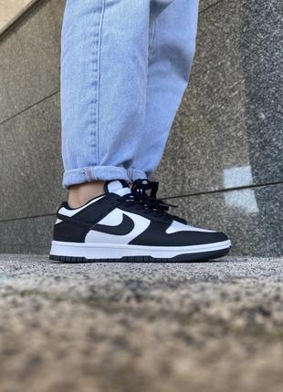 Найк данк лов nike dunk low white/black6 фото