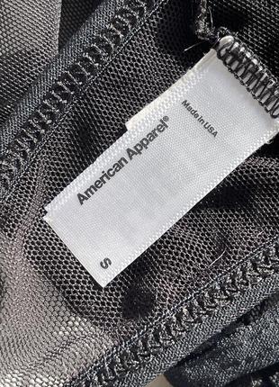 American apparel черный бра сетка сеточка лиф бралетт бюстгальтер9 фото