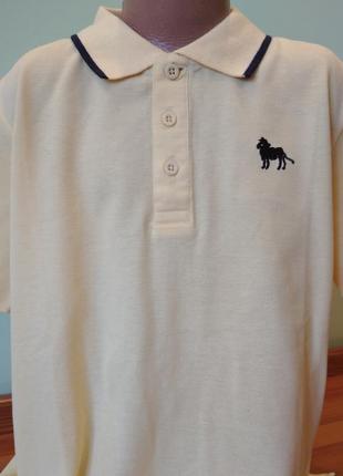 Новые яркие футболки поло желтого цвета для мальчиков 9-12 лет