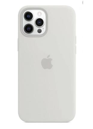 Original silicone case full size — iphone 13 6.1" — white (9)1 фото