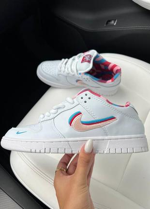 Женские кроссовки 
nike sb dunk low  new white2 фото