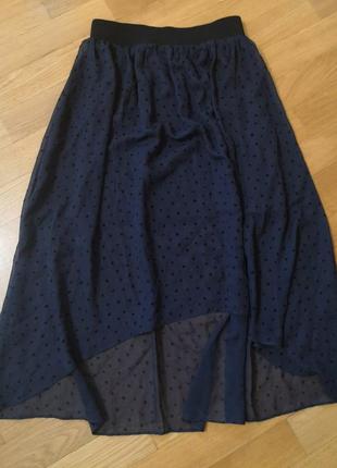 Спідниця асиметрична двошаровий yumi