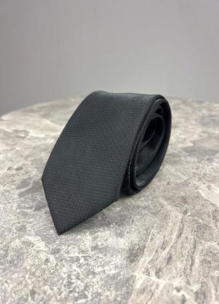 Краватка фірмова massimo dutti, чорна, 6.7 см