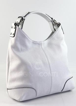 Сумка кожаная белая  мягкая сумка женская сумка шкіряна бордова італійська сумка шкіра